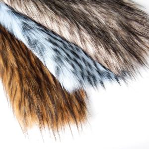 Quality Front Material 100% Acrylic Long Hair Artificial Animal Faux Fur Fabric for Garment wholesale
