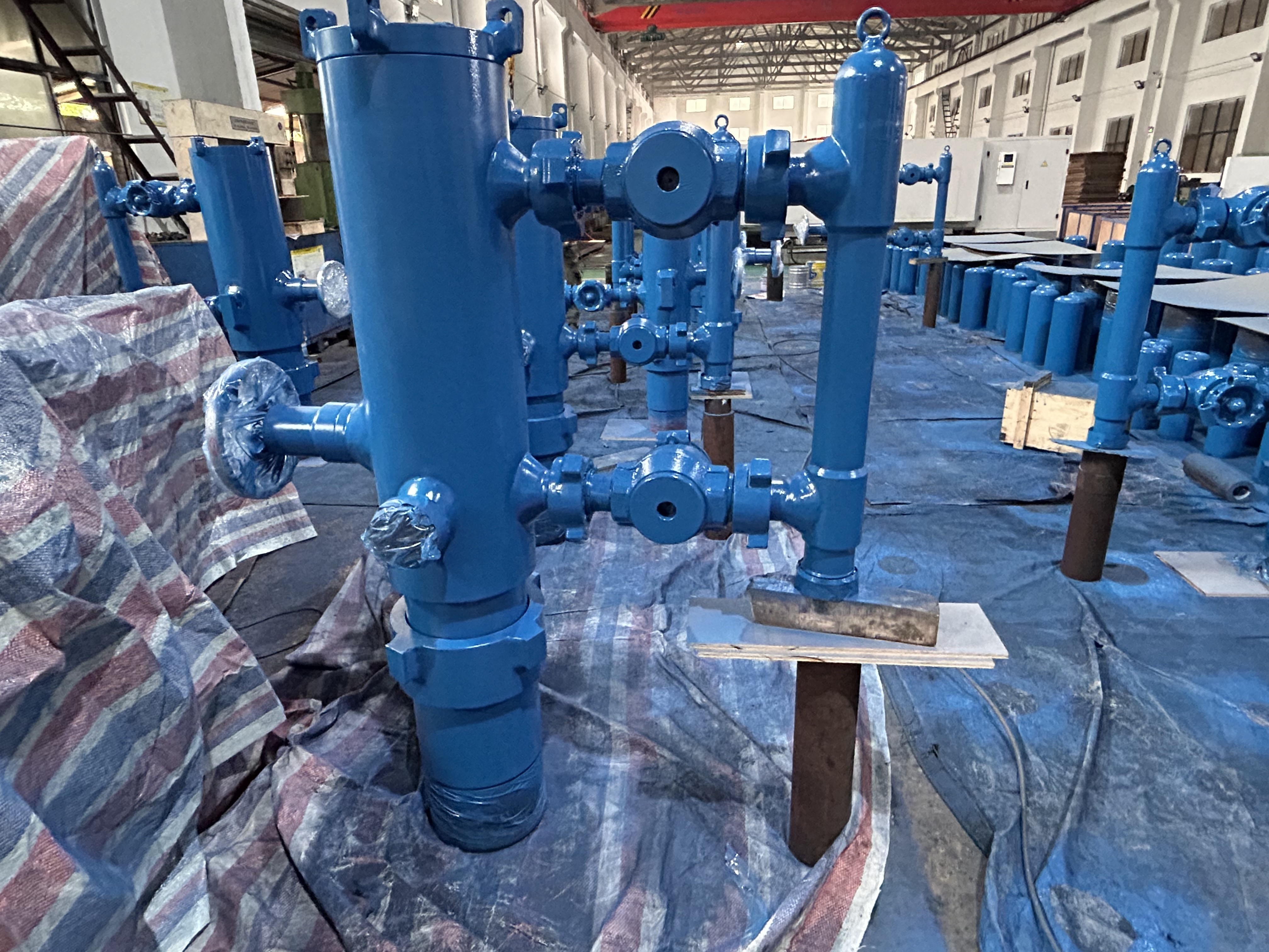 5-1/2'' API Casing LTC Buckle connected 35Mpa Working Pressure Double Plug Cementing Head