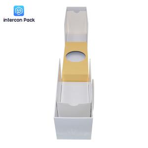 Quality Recyclable Interconpack Single Bottle Wine Gift Box with Magnetic Flap wholesale