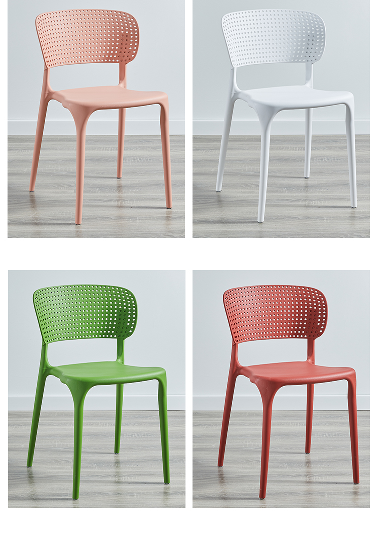 Lawn Stackable Plastic Garden Chairs And Table Colorful Moon Seat Dining Stool