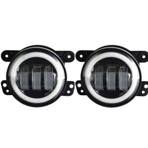 Quality 4-inch 30W*2 CREE LED Fog Lights Halo Ring Angel Eyes for Jeep Wrangler 97-16 JK TJ LJ ATV (1 Pair) wholesale