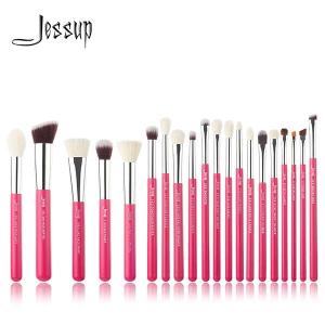 Quality Fluffy 20 Piece Pro Makeup Brushes Set 7 times coated birch wood wholesale