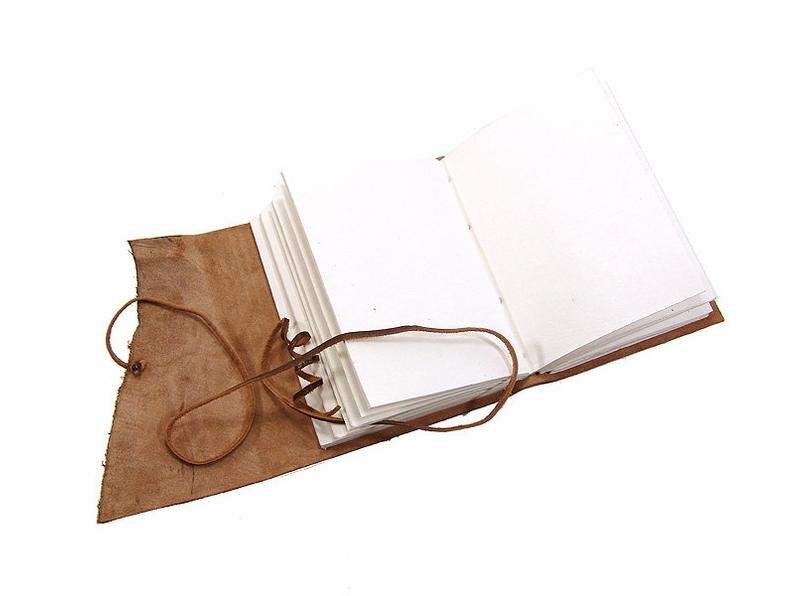 Women Personalised Leather Travel Journal Unlined Paper Size 7 X 5 Inches