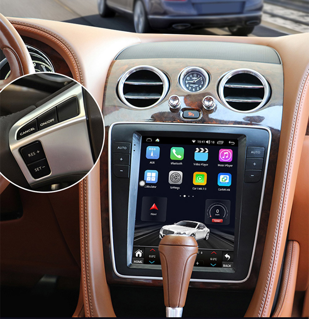 Touch Screen Car DVD Player 9.7" Android 13 For Bentley Flying Spur 2012-2019
