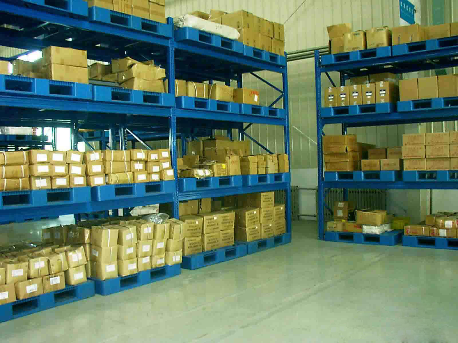 Industrial Overhead Storage Warehouse Rack Stainless Steel 1-2.5mm Depth