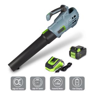 Quality 16000RPM 60Hz Wireless Air Blower Cordless Leaf Blower With Battery And Charger wholesale
