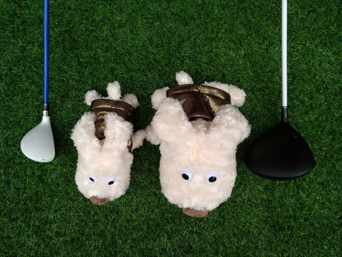 golf head cover , dog head cover , animal head cover , plush head cover , driver head cover