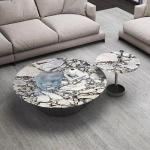 Modern Marble Hotel Living Room Circular Combination Coffee Table