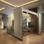 Thickness 68mm-105mm Exhibition Partition Walls Sound Insulation Max 56dB