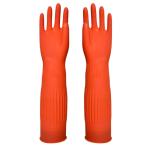 Excellent Strength Extra Long Sleeve Rubber Gloves Easy Wear Environmentally