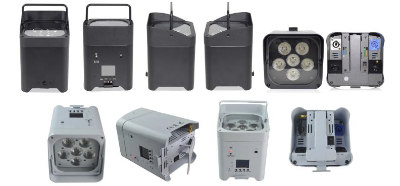 Stage LED Uplights RGBW Par Light DMX Controlled Wireless 6 X 18w For Weddings