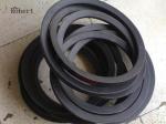 Rubber Material V Section Electric Motor Drive Belts Adjustable Length Black