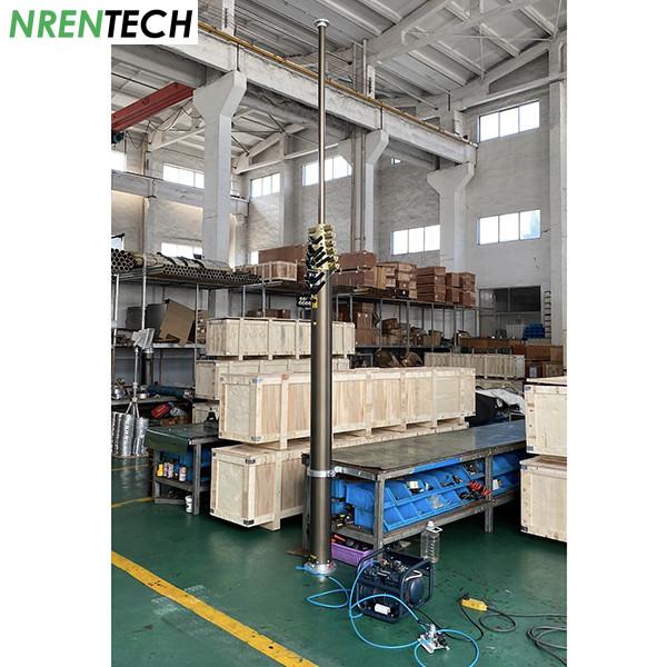 12m pneumatic telescopic mast 30kg payloads 2.55m closed height, work for
