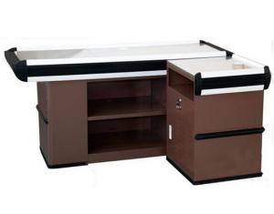 Quality Durable Grocery Store / Supermarket Checkout Counter With Cold Rolled Stainless Steel wholesale