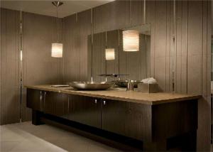 Quality Matt Lacquer Bathroom Double Vanity Cabinets , European Style Bathroom Vanity Cabinet wholesale