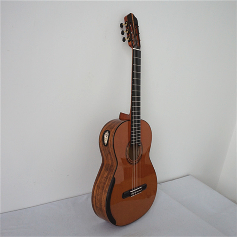 Yulong Guo Handmade Double Top Koa Body Concert Grade Classical Guitar