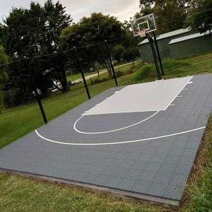 Quality Mobile Diy Logo Outdoor Basketball Pickleball Court Interlocking Sports Flooring Mat tile wholesale