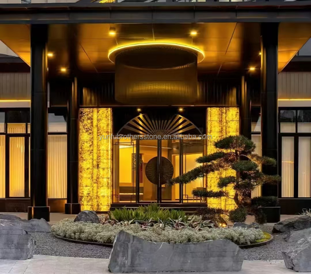 Flexible Slate Stone Sheets Wall Cladding in Modern Design for Hotel Villa Interiors