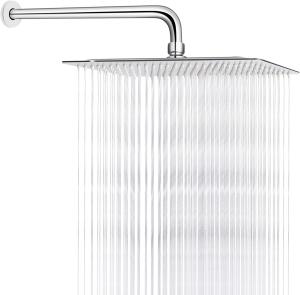 Quality 8 Inches Rain Shower Head , 0.8mm Wall Mounted Square Shower Heads wholesale