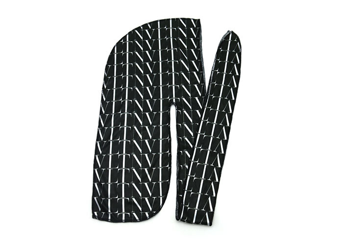 46x19cm Smooth Silk Fabric Design Durag