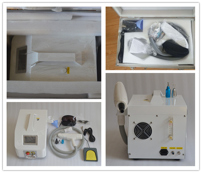 Portable Nd YAG Laser Machine 532nm 1064nm Carbon Peel Laser Machine Tattoo Removal