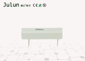 China SQZ Series Ceramic Wire Wound Power Resistors White Color Lead Free Available on sale