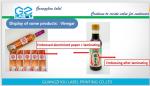 Professional Customized Label Sticker Water Dissolvable Washdown Resistant