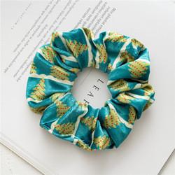 Quality Wedding Christmas Hair Accessories Scrunchies Toddler Polyester Fabric Deer Snow Tree Ponytail Holder wholesale