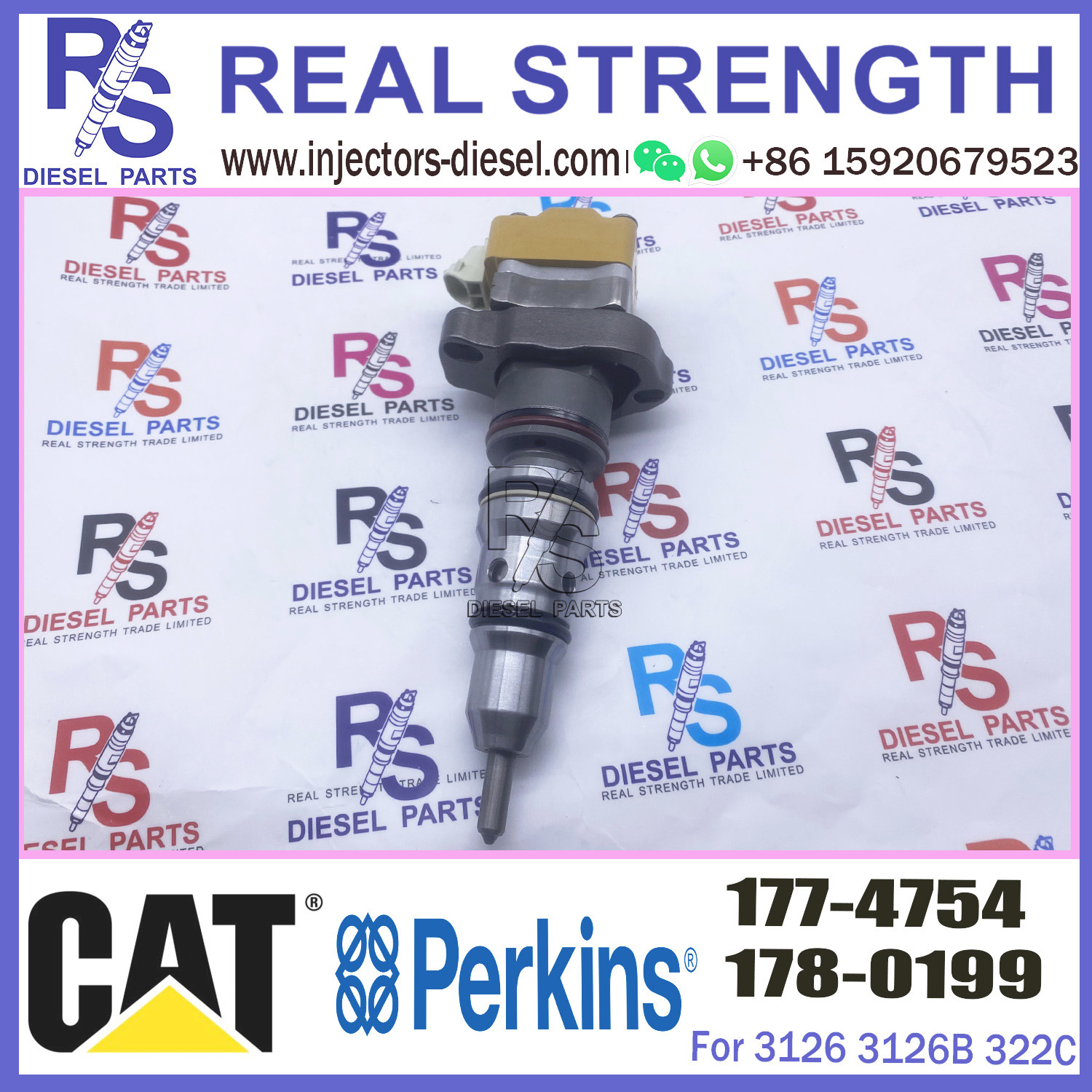 3126B Diesel Fuel Injector 1417837 1774752 1774754, 3126 Engine Nozzle 141-7837 177-4752 177-4754