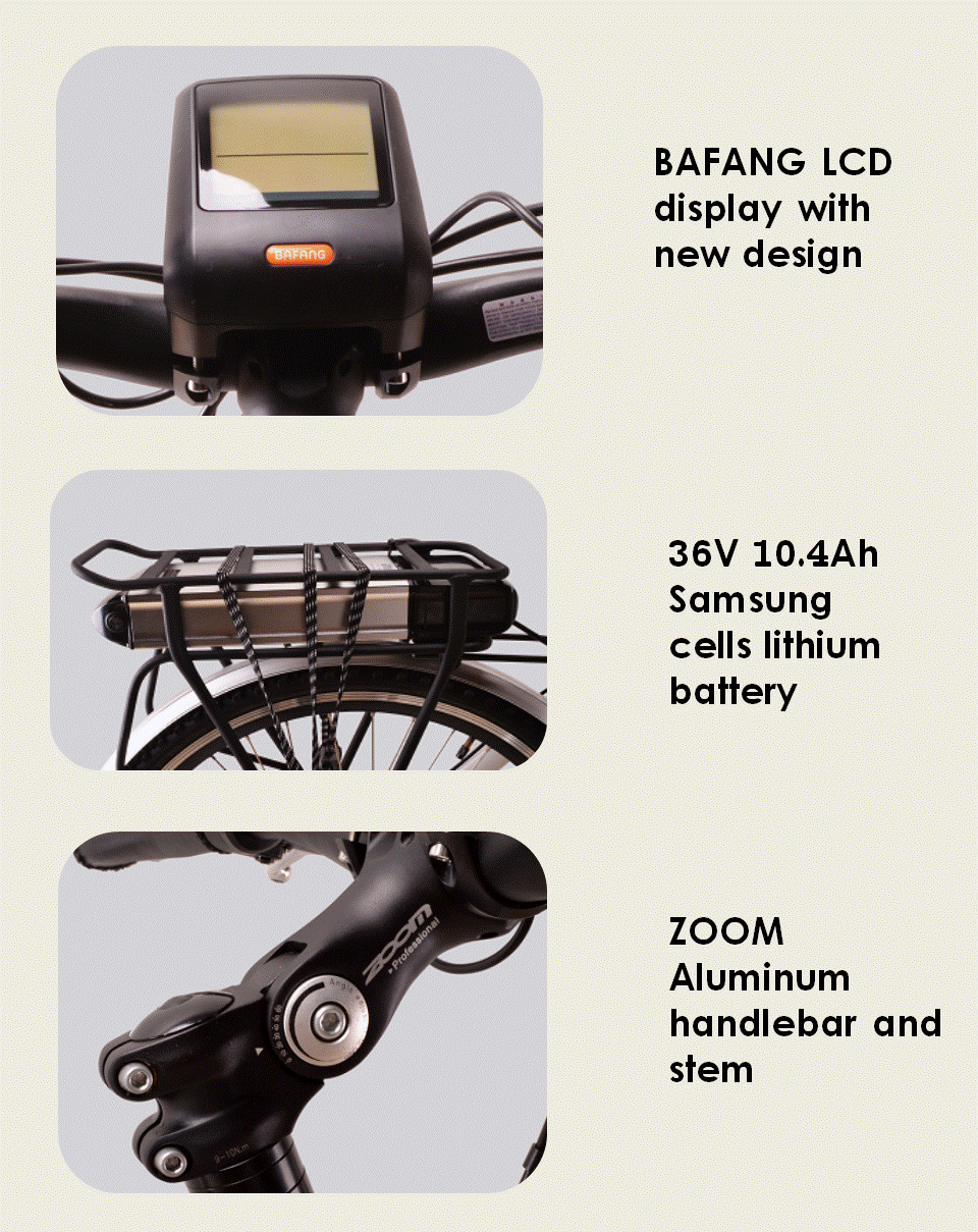 36V 350W Mid Drive Mountain E Bike 700C Electric Front Wheel