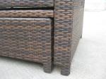 Outdoor Pool Rattan Expansion Daybed , Resin Wicker Furniture