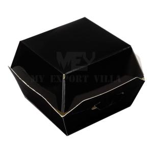 Quality Fast Food Paper Burger Boxes Packaging Matt Lamination Kraft paper wholesale