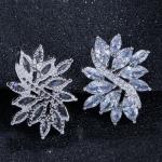 Luxury AAA CZ Stud Earrings For Women Romantic Elegant Female Daily Earrings