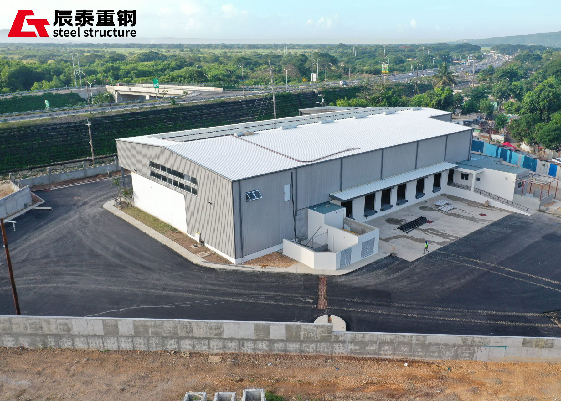 Modern Steel Car Workshop Prefabricated Steel Structure Showroom