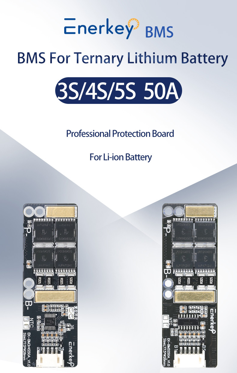 FR-4 Li-ion Battery Protection Board Ternary Lithium Battery BMS 5S For Electronic Car