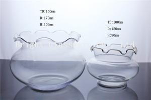 Quality Custom round glass fish jar wholesale, glass fish tank wholesale