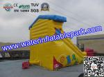 Yellow Super Fun Hire Inflatable Slide With family theme parks