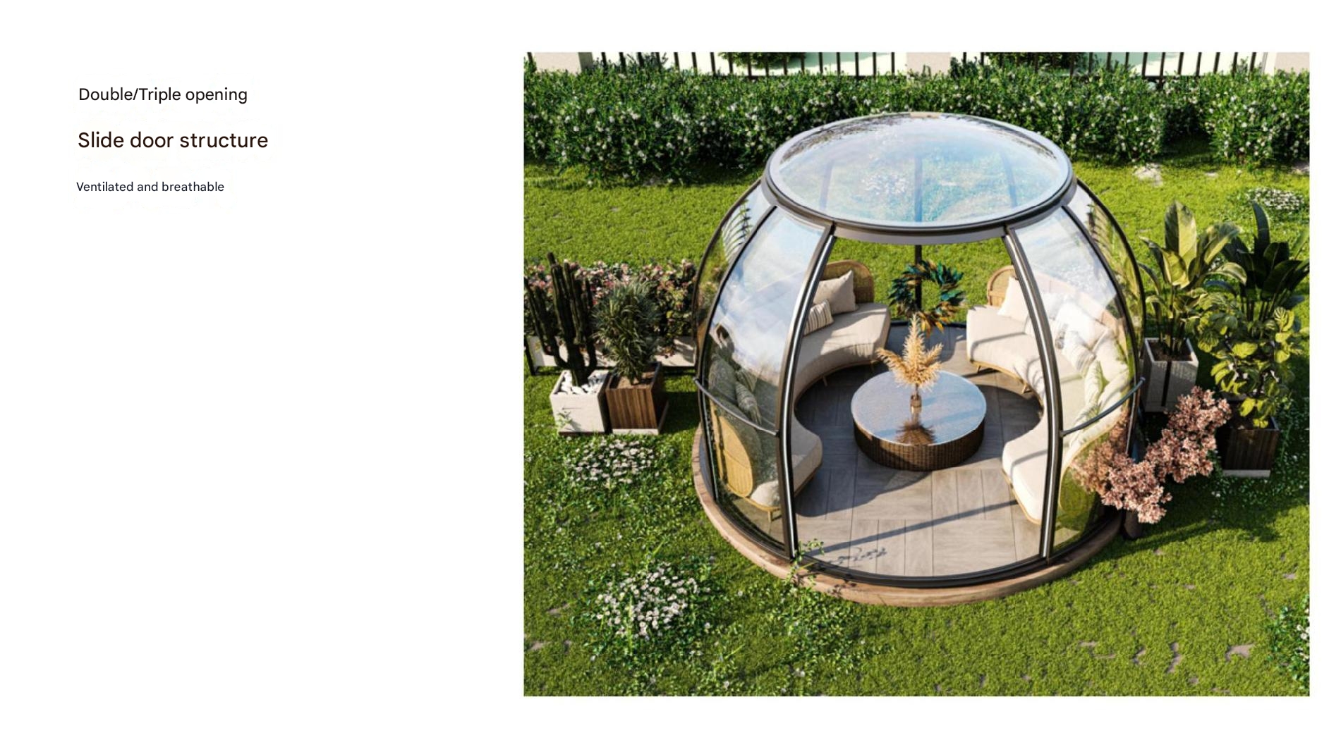 Hotel Transparent House Bubble Room Sun Room Star Room Garden Terrace Design Style Contemporary