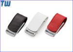 Gadget Metal Body 32GB Pen Drives Leather Cover Magnet Connect