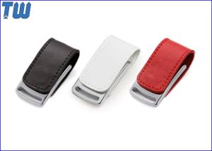 Quality Gadget Metal Body 32GB Pen Drives Leather Cover Magnet Connect wholesale