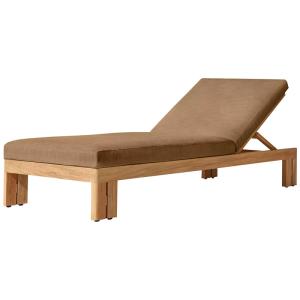 Quality Outdoor Garden Sun Lounger Teak Wood Modern Style Hotel Pool Lounge Chair And Bed wholesale