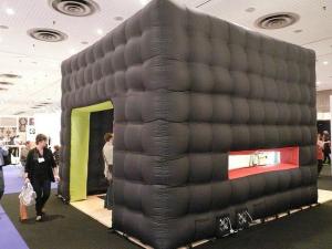 Quality Black cube exhibition tent inflatable wholesale