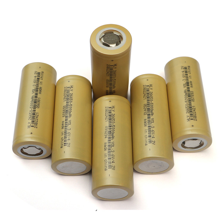 Long Cycle Life Rechargeable 26650 Lithium Batteries 3.6V 5000mAh