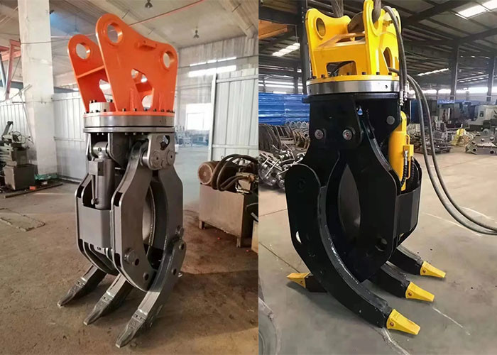 OEM Hydraulic Rotating Grapple For 1-55 Tons Excavator