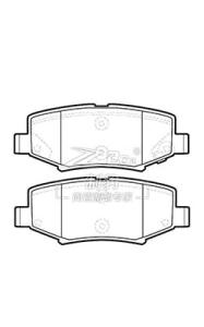 Quality D1274 68003776AA Rear Brake Pad Set For Chrysler Jeep Wrangler wholesale