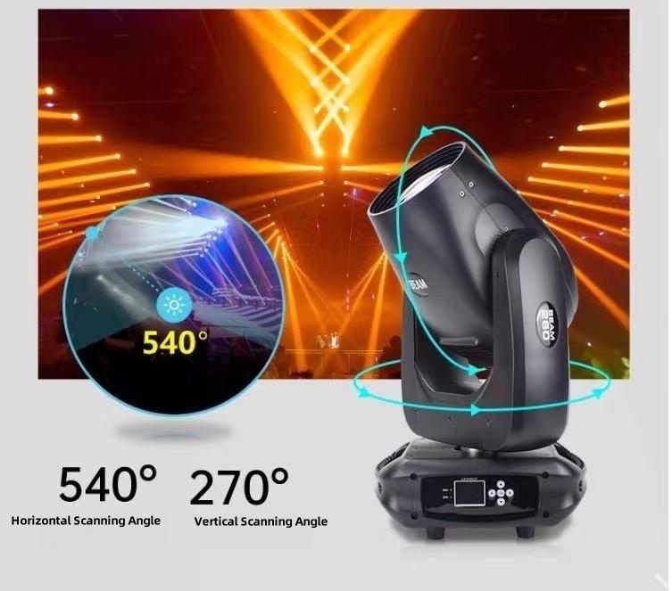 Mini 260W Moving Head Light Sharpy 10R Stage Lighting -10 50C Working Temperature