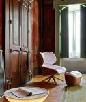 Recliner Italian Designer Classic Modern Luxury Fiberglass Upholstered PU
