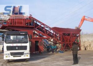 Quality AC380v / 50hz Mobile Concrete Batching Plant Easy Installation / Remove wholesale