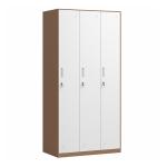 Lateral 3 Doors Steel Bedroom Wardrobe Metal Storage Locker For Locker Room