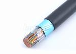 PVC Jacket 25 Pair Telephone Cable 24AWG , Indoor Telephone Cable For Communicat